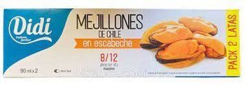 Мідії Mejillones De Chile en Escabeche Didi 2х 83 гр НФ-00004873 фото