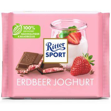 Шоколад Ritter Sport Erdbeer Joghurt 100 гр НФ-00011086 фото
