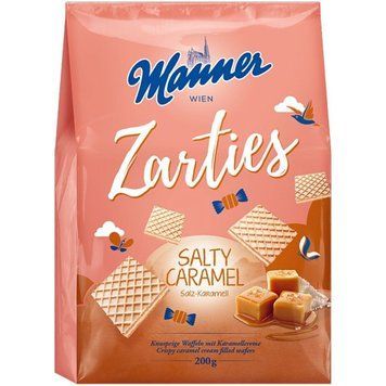 Вафлі Manner Zarties з начинкою солена карамель 200 гр НФ-00010864 фото