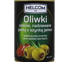 Оливки зелені Helcom фаршировані пастою з хамоном 280 гр жб НФ-00012970 фото