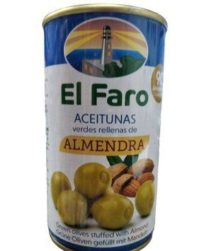 Оливки зелені з мигдалем El Faro Almendra 350 гр НФ-00008084 фото