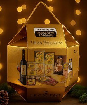 Подарунковий набір Parmigiano Reggiano Le Cadeau Gran Selezione золотий НФ-00014566 фото