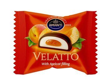 Цукерки Velatto amanti зі смаком абрикоса 1 кг НФ-00015645 фото