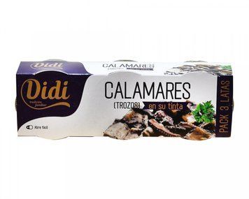 Кальмари Didi Calamares Tinta в чорнилі каракатиці 3х80 гр НФ-00003567 фото