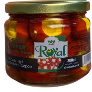 Перець чері фарширований сиром Royal 290 гр скло НФ-00010283 фото
