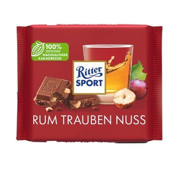 Шоколад Ritter Sport з родзинками і подрібленим фундуком 100 г НФ-00016236 фото
