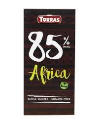 Шоколад чорний Torras Africa 85% 100 гр код 19 НФ-00010515 фото
