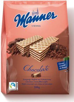 Вафлі Manner Сhocolate з шоколадним кремом 200 гр НФ-00011028 фото