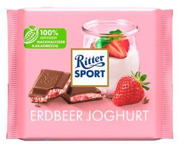 Шоколад Ritter Sport з йогуртом і полуницею 100 г НФ-00016238 фото