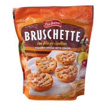 Грінки Piu Buono Bruschetta з цибулею 150 гр НФ-00015463 фото
