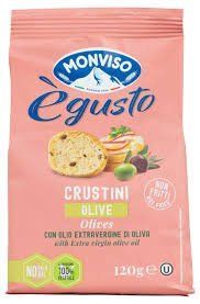 Грінки Monviso crustini olive 120 гр НФ-00009629 фото