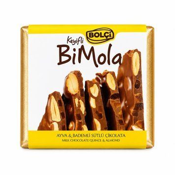 Молочний шоколад з мигдалем і шматочками айви Bolci 70 г НФ-00016042 фото