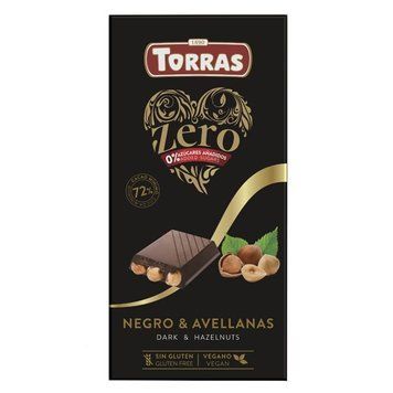Шоколад чорний Torras Zero з фундуком 150 гр код 74 НФ-00008867 фото