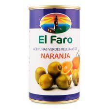 Оливки зелені з апельсином EL Faro Napanja 350 гр НФ-00008550 фото
