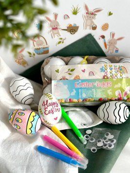 Набір пасхальних яєць для розфарбовування Easter Eggs НФ-00011645 фото