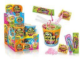 Цукерки Johny Bee Sour Candy Noodle Cup 65 гр (солодкі макарони) НФ-00013777 фото