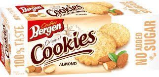 Печиво без цукру Bergen Almond Cookies 130 гр НФ-00015469 фото