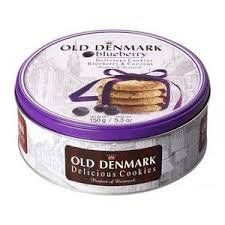 Печиво вершкове Old Denmark Tin Blueberry&Coconut чорниця і кокос 150 гр НФ-00015154 фото
