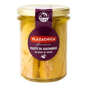 Філе скумбрії Plazachica Filetti di Sgombro в оливковій олії 190 гр скло НФ-00013604 фото