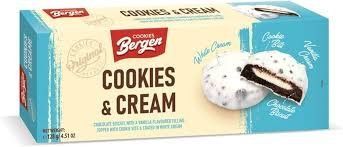 Печиво без цукру Bergen Cookies&Cream 128 гр НФ-00015471 фото