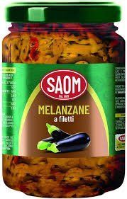 Баклажан консервований Saom Melanzane в олії 280 гр НФ-00014829 фото