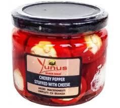 Перець чері фарширований сиром Yunus 290 гр скло НФ-00013581 фото