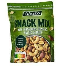 Мікс горіхів та фісташок Alesto Snack Mix 200 гр (зелені) НФ-00005708 фото