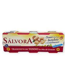 Тунець Salvora Trancetti Di Tonno 3х80 гр НФ-00014337 фото