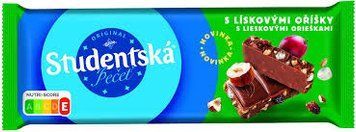 Шоколадка Studentska Milk s liskovymi oreskami 90 гр НФ-00014451 фото