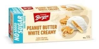 Печиво без цукру Bergen Peanut Butter White Creamy 128 гр НФ-00015474 фото