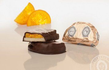Грецькі цукерки Orange Marzipan Laurence Марципан апельсин вагові НФ-00006141 фото