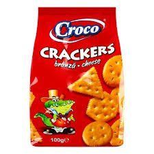 Крекер Croco Crackers Cheese зі смаком сиру 100 гр НФ-00009924 фото