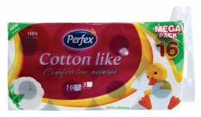 Туалетний папір Perfex Cotton Like тришаровий НФ-00013806 фото