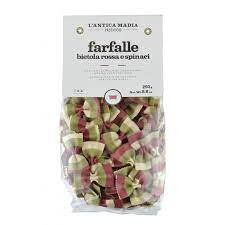 Паста L`ANTICA MADIA Farfalle з буряком та шпинатом 250г НФ-00005811 фото