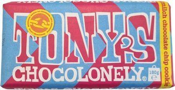 Шоколадка Tony's vollmich chocolate Chip Cookie 180 г НФ-00011176 фото
