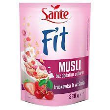 Мюслі Sante Fit з полуницею та вишнею 225 гр НФ-00014068 фото