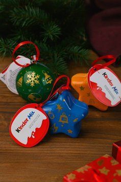 Новорічні прикраси Kinder Mix 34 гр в асортименті НФ-00002562 фото