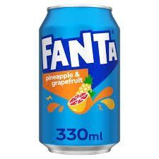 Напій газований Fanta Pineapple-grapefruit 330 гр 24 шт ящ НФ-00012259 фото