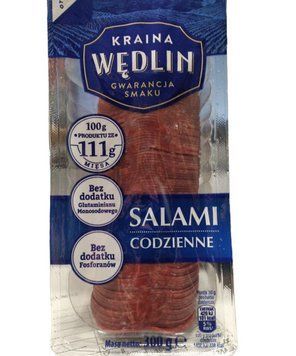 Салямі нарізка Kraina Wedlin 300 гр зі смаками НФ-00008121 фото