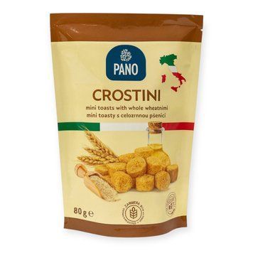 Кростіні Crostini Pano 80 гр в асортименті НФ-00014091 фото